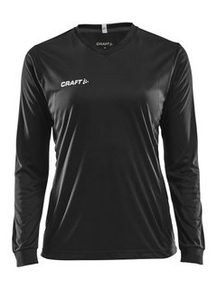 Craft Sport Long Sleeve Shirt (Jersey) Squad Solid - high elasticity, ergonomic design - black Women